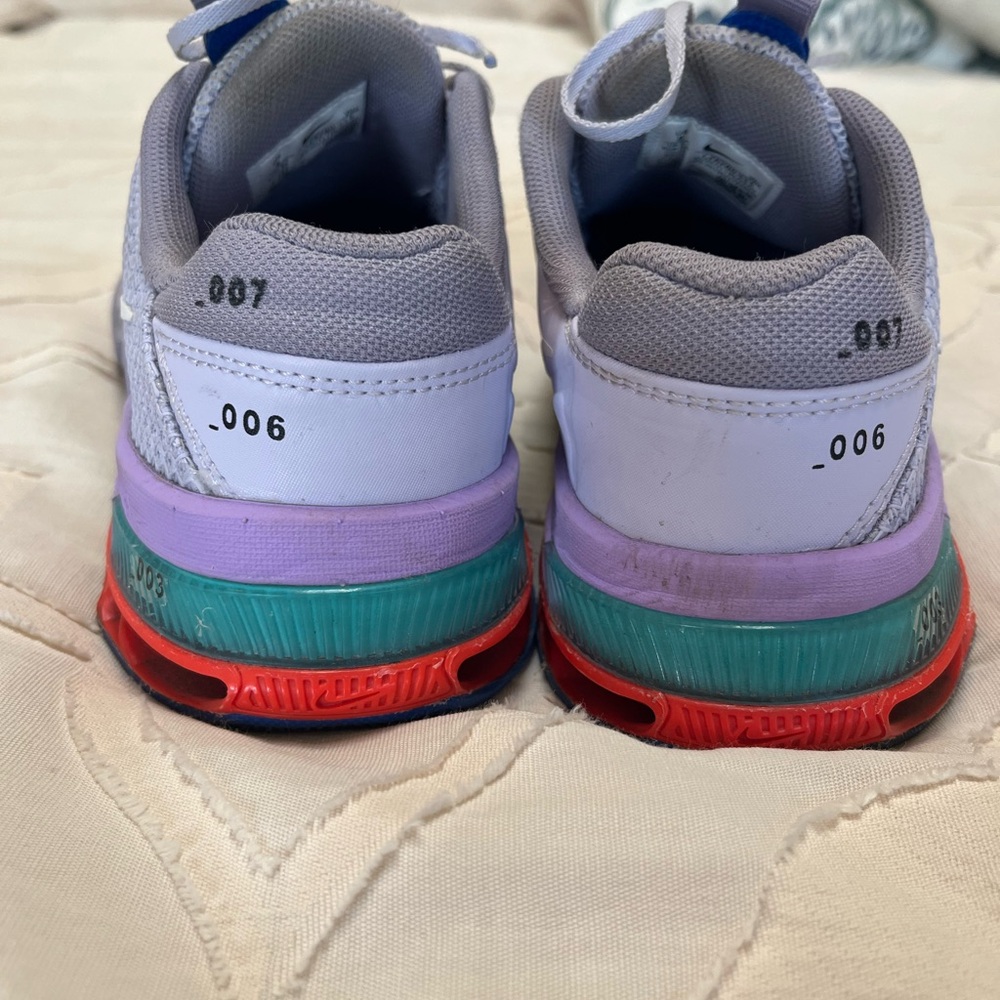 Nike Gray and Blue Athletic Shoes - Picture 3 of 5